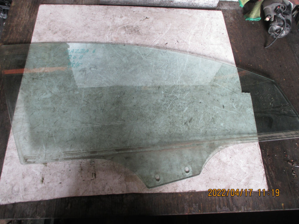 MAZDA 6 2011 MK2 OSF FRONT DRIVER SIDE WINDOW GLASS