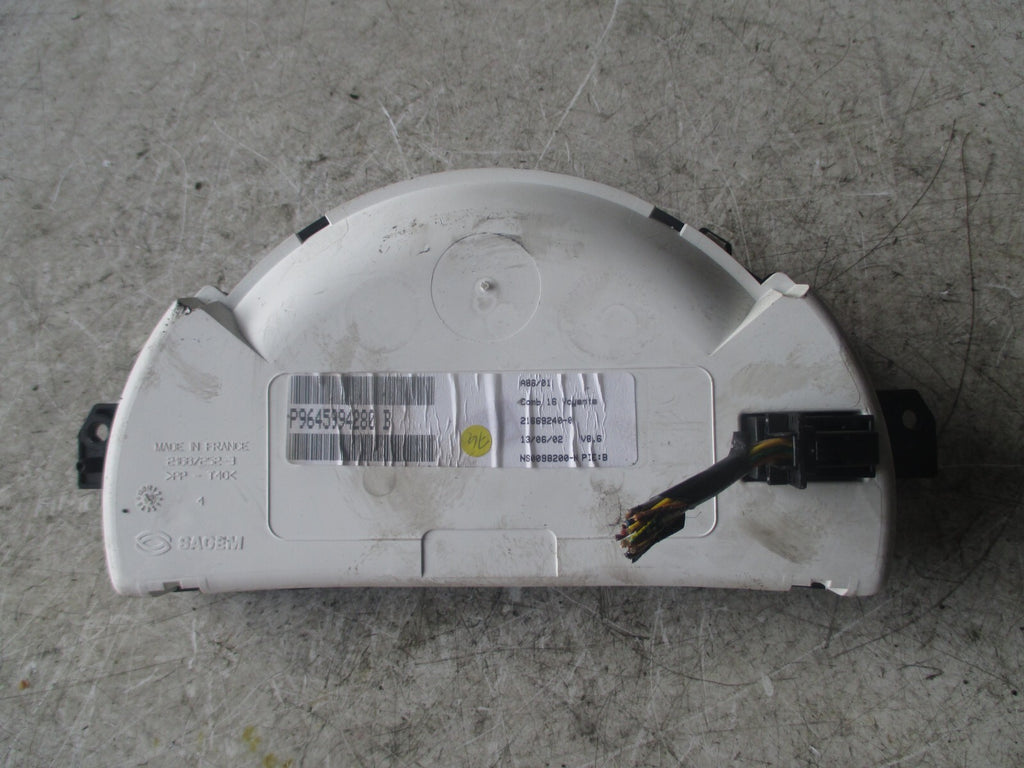 CITROEN C3 2002 SPEEDO CLOCKS SPEEDOMETER P9645994280B