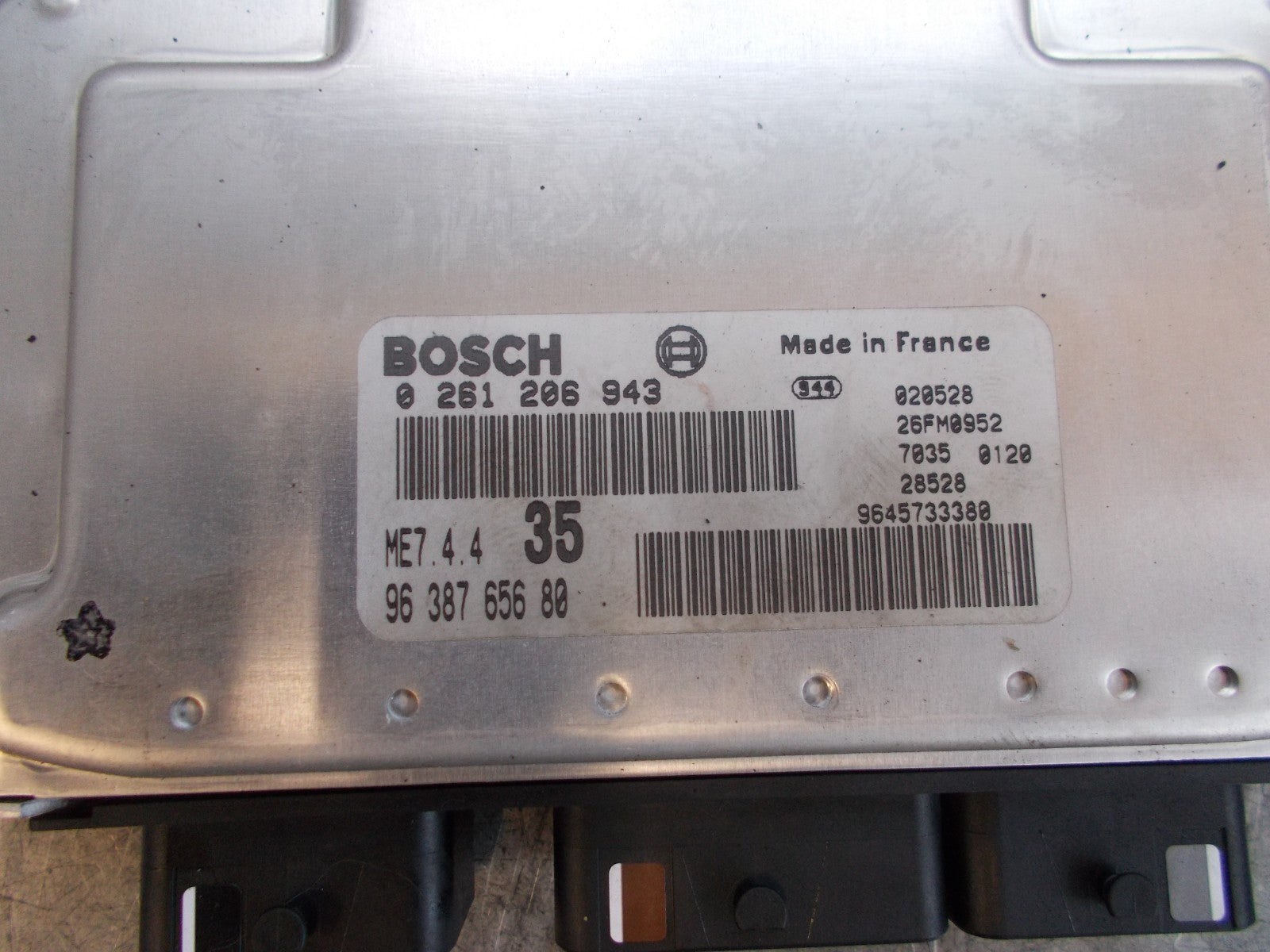 PEUGEOT 307 2003 1.6 ENGINE CONTROL UNIT ECU 9638765680