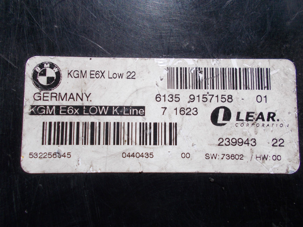 2005 BMW 520 D E61 BODY GATEWAY CONTROL MODULE 9157158