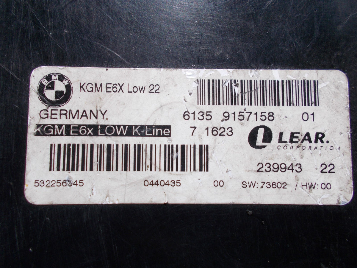 2005 BMW 520 D E61 BODY GATEWAY CONTROL MODULE 9157158