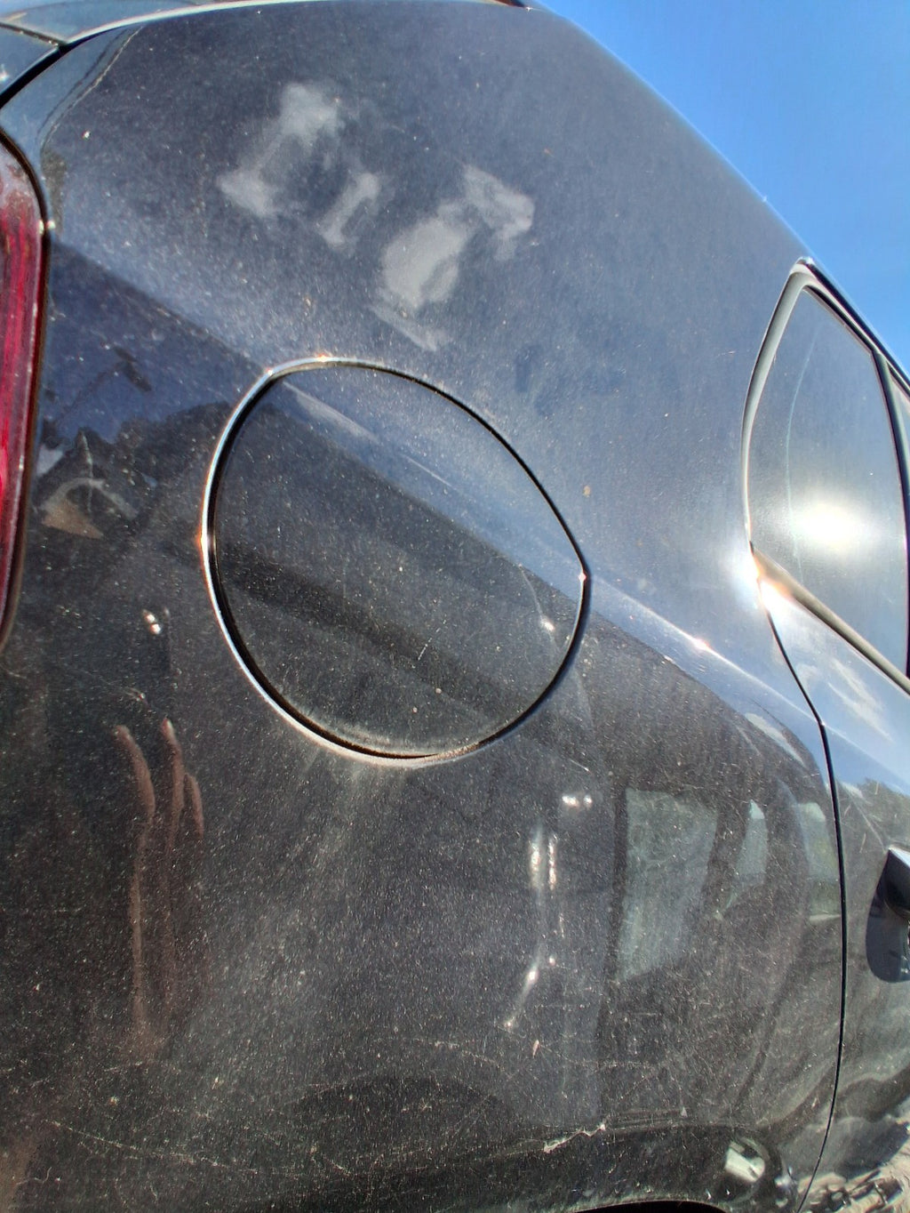 2012 VW VOLKSWAGEN GOLF MK6 FUEL FILLER FLAP DEEP BLACK PEARL LC9X