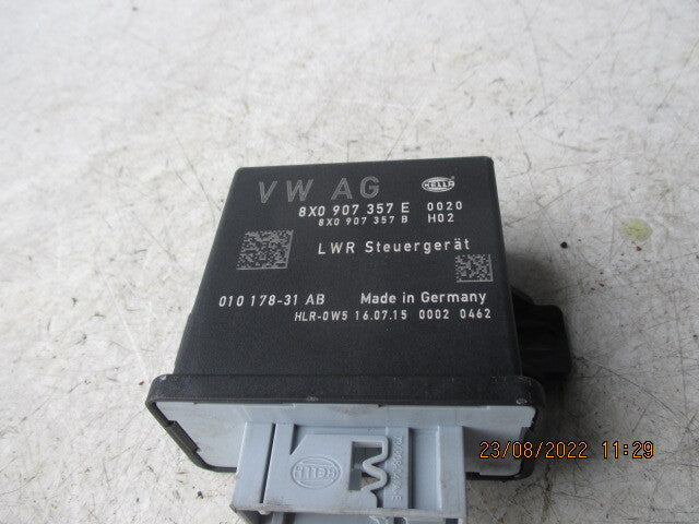 2015 AUDI A1 8X HEADLIGHT CONTROL MODULE 8X0907357E