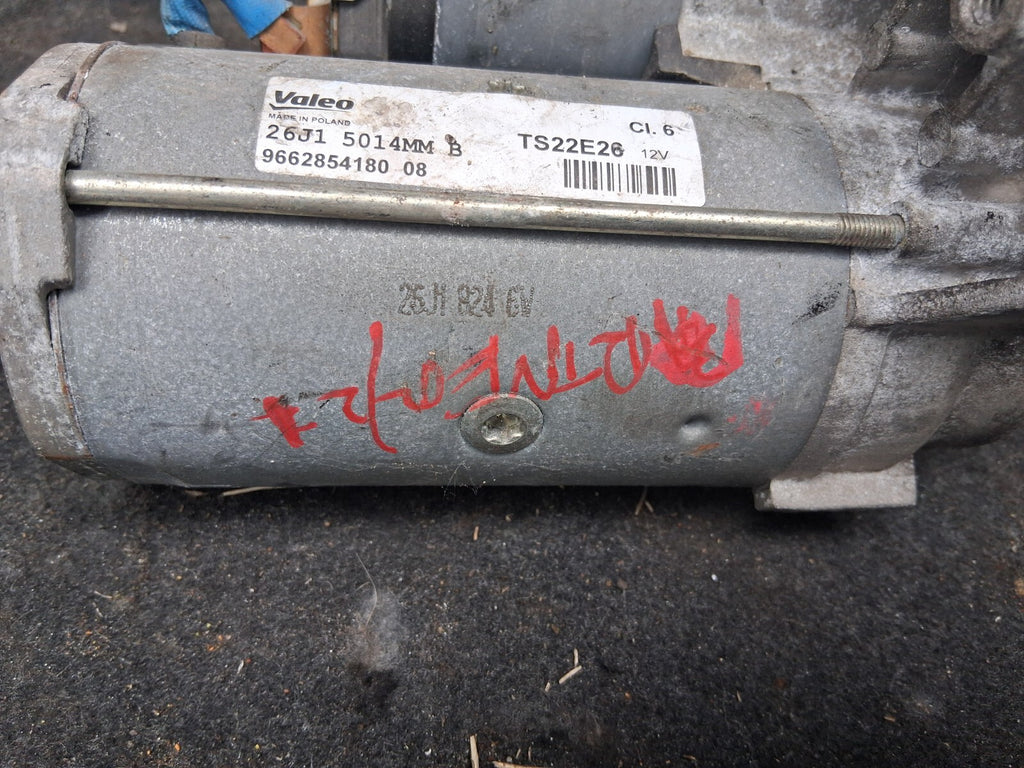 2021 PEUGEOT PARTNER K9 MK3 1.5 DIESEL STARTER MOTOR 9662854180