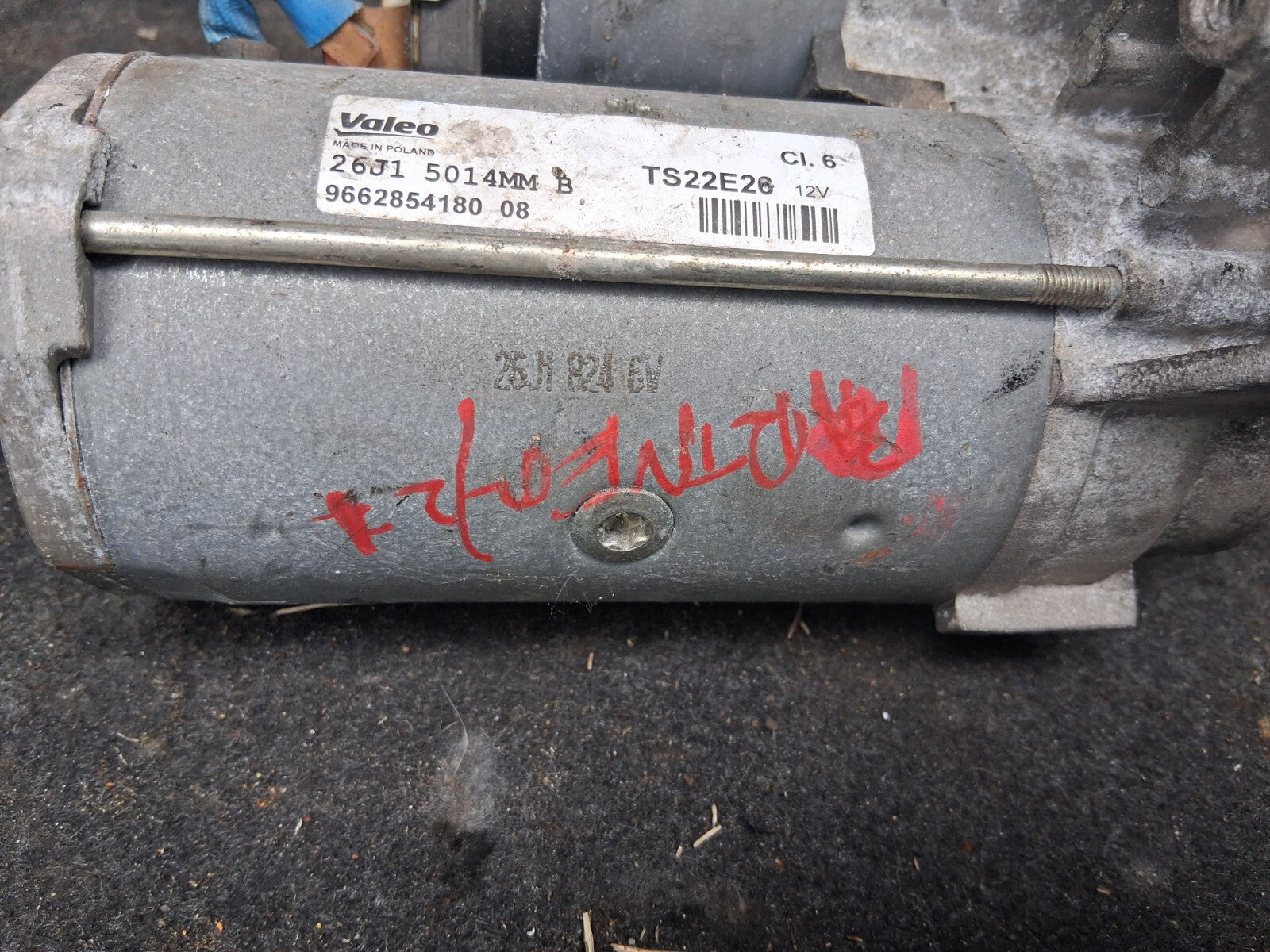 2021 PEUGEOT PARTNER K9 MK3 1.5 DIESEL STARTER MOTOR 9662854180