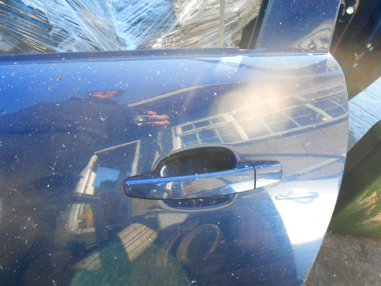 VAUXHALL CORSA D 2007 3 DOOR NS PASSENGER SIDE DOOR & GLASS LOCK MECH BLUE