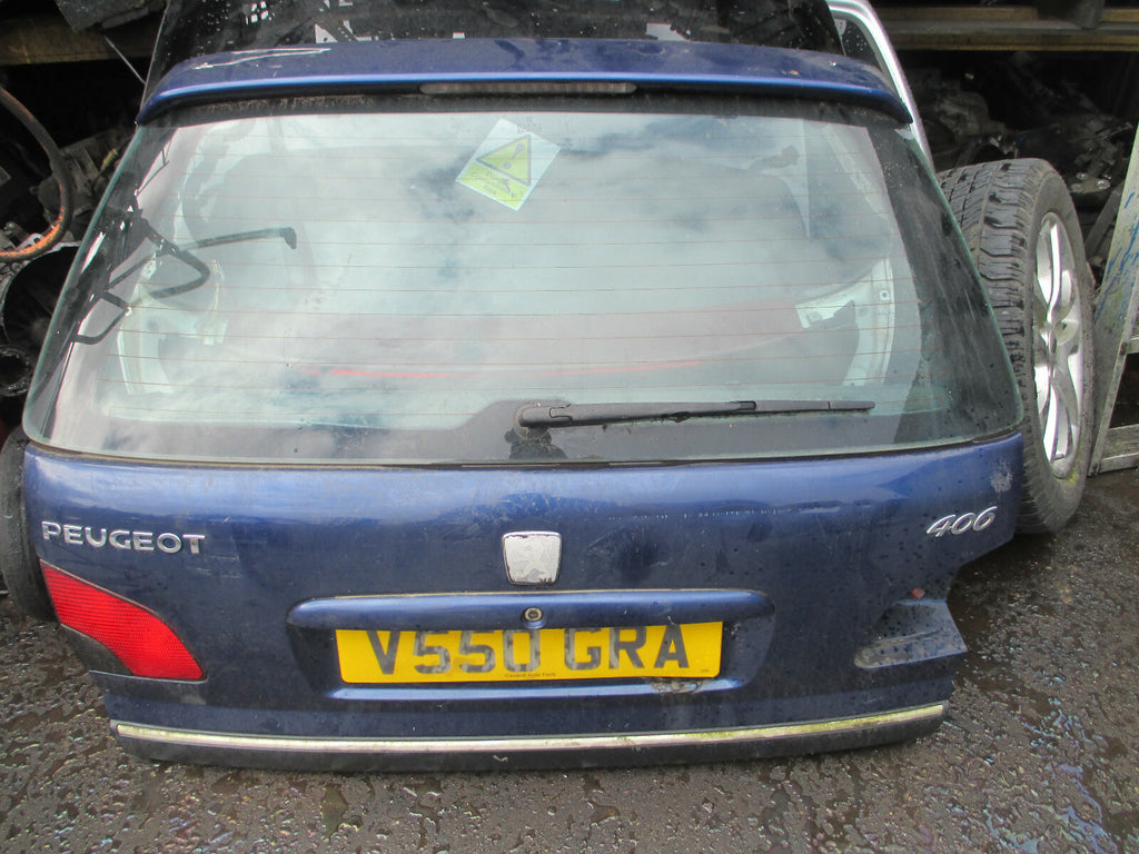 PEUGEOT 406 1996 ESTATE 2.0 DIESEL REAR COMPLETE TAILGATE BOOTLID BLUE