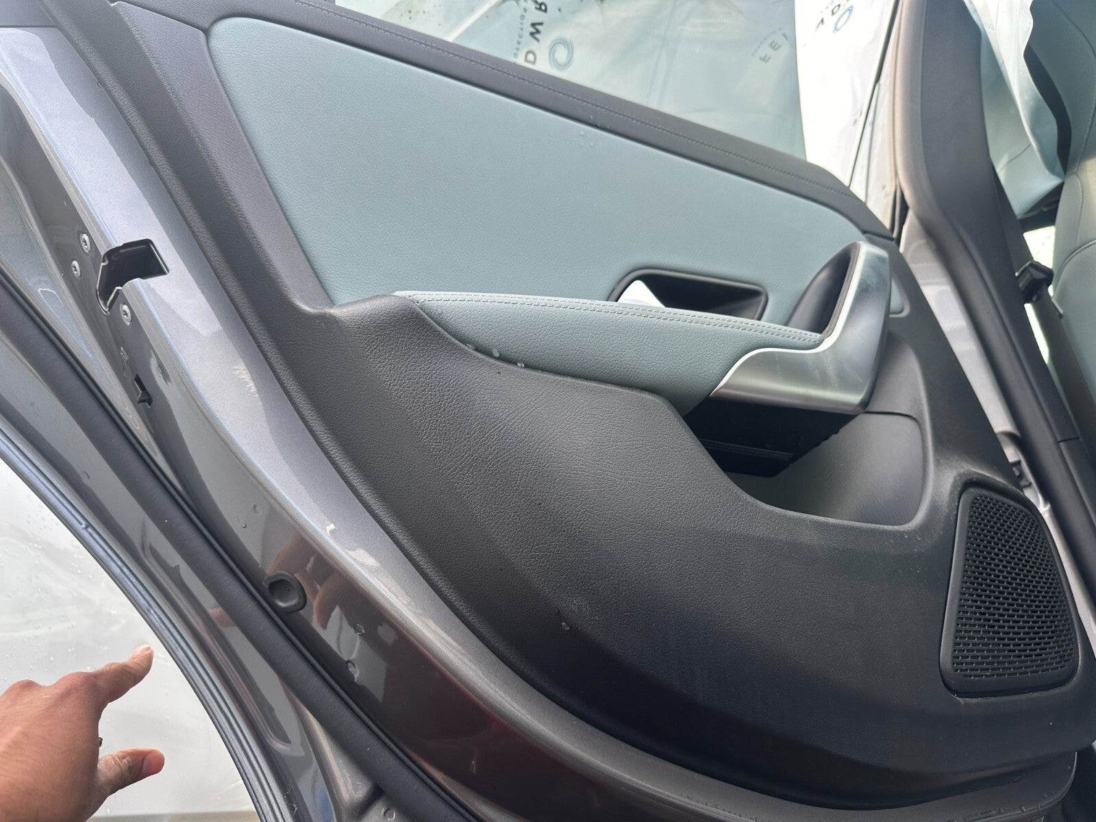 2023 MERCEDES CLA C118 NSR PASSENGER SIDE REAR DOOR CARD TRIM PANEL BLACK BLUE