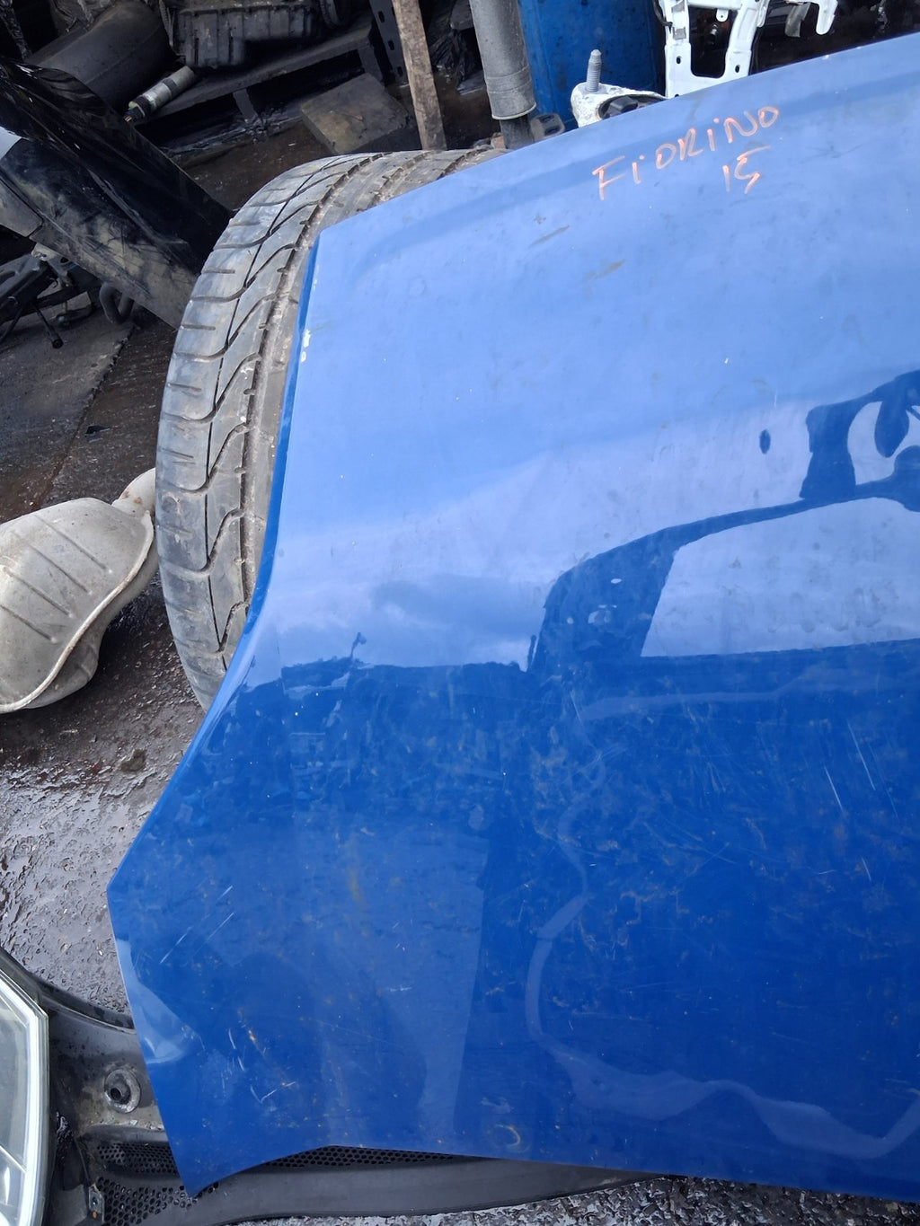2016 FIAT FIORINO FRONT BONNET HOOD PANEL BLUE