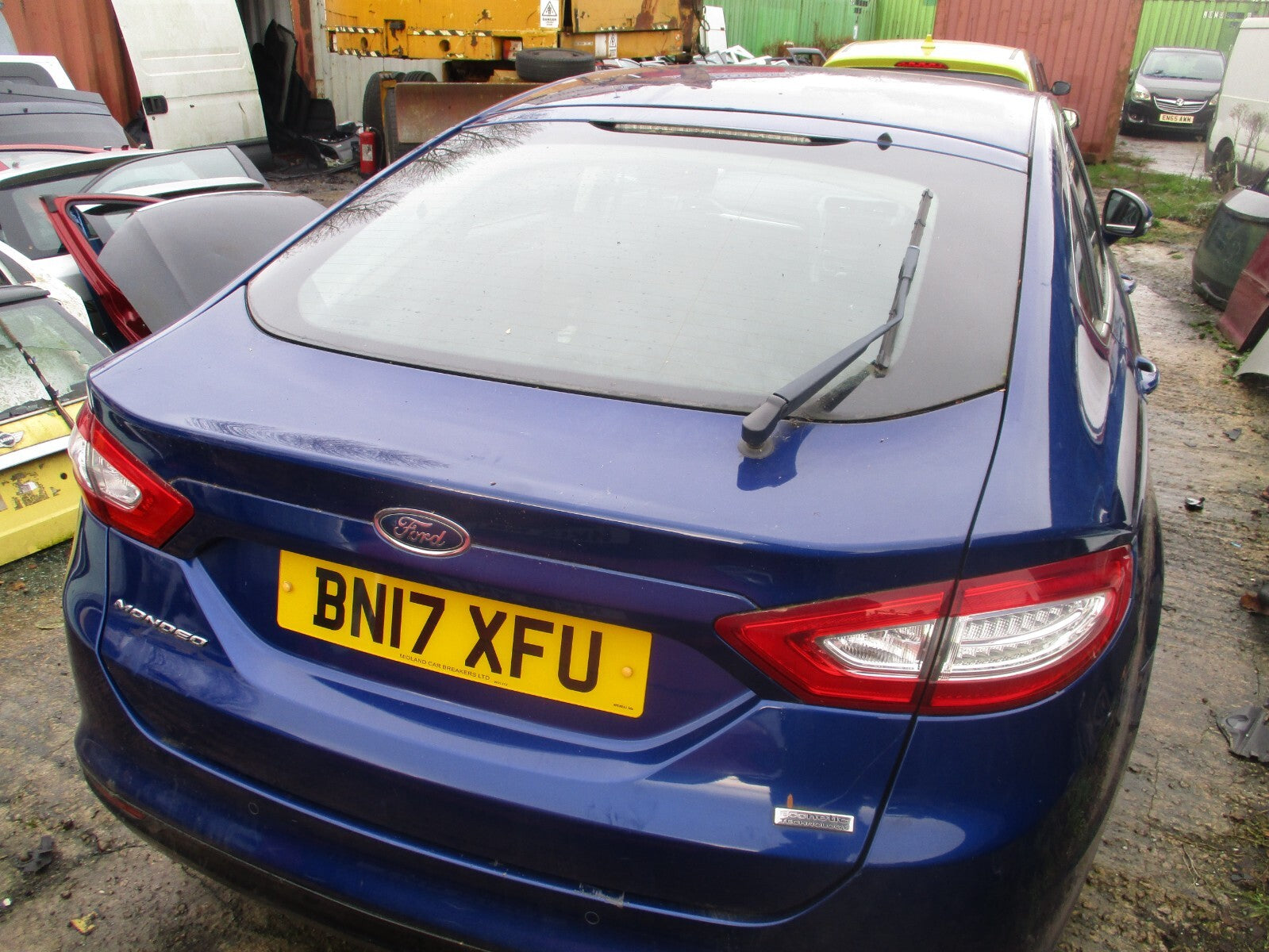 2017 FORD MONDEO MK5 HATCHBACK OSR DRIVER SIDE REAR INNER TAIL LIGHT LAMP