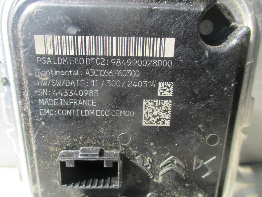 2023 VAUXHALL ASTRA L LED HEADLIGHT CONTROL UNIT MODULE 984990028000