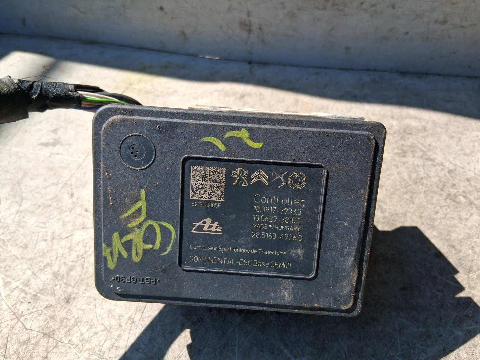 VAUXHALL CORSA F 2021 ABS PUMP CONTROL MODULATOR 9839933780