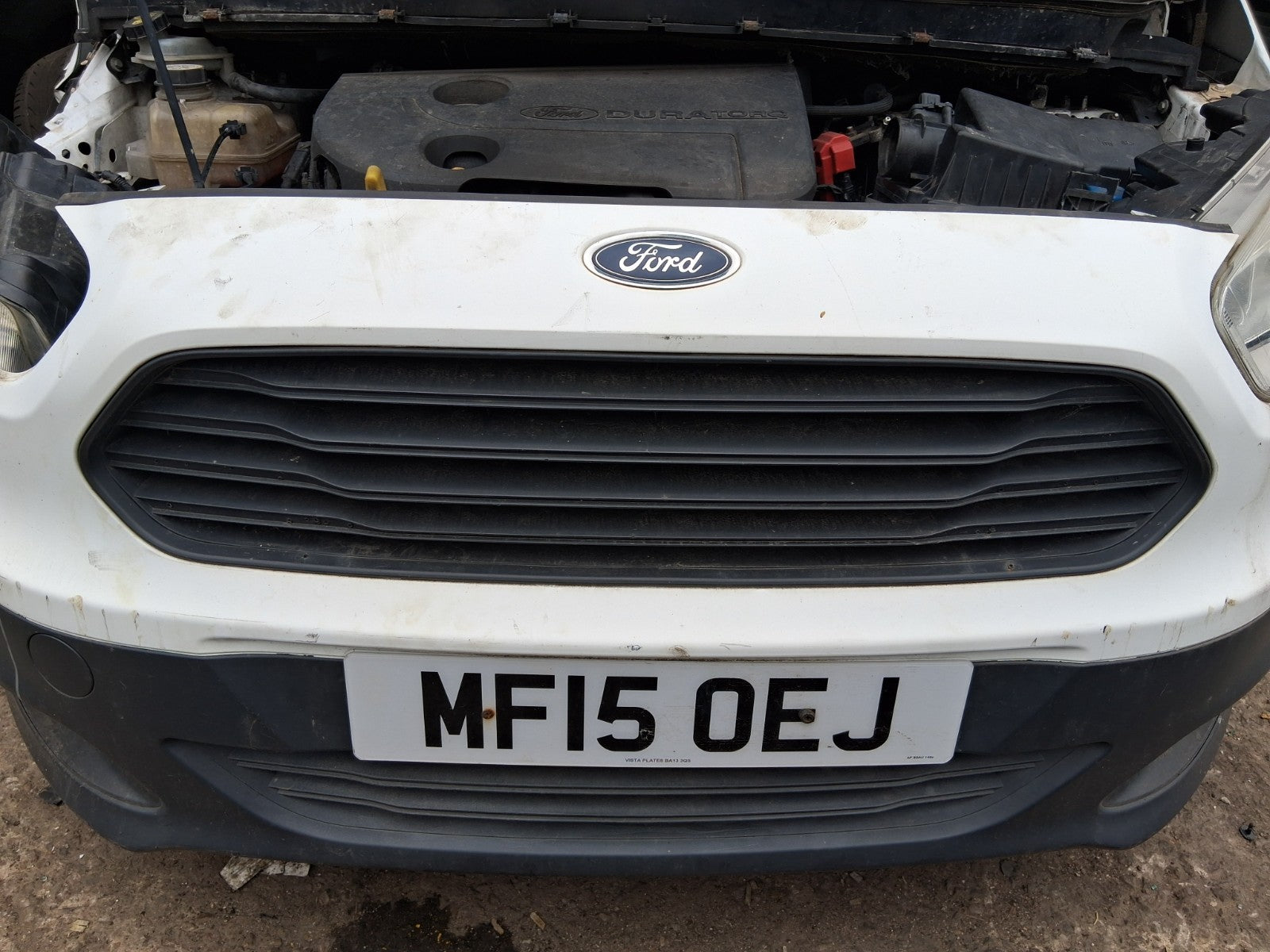 2015 FORD TRANSIT COURIER MK1 FRONT UPPER GRILL BLACK