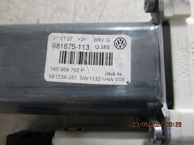 VW VOLKSWAGEN PASSAT B6 B7 NSF PASSENGER SIDE FRONT WINDOW MOTOR 1K0959702P