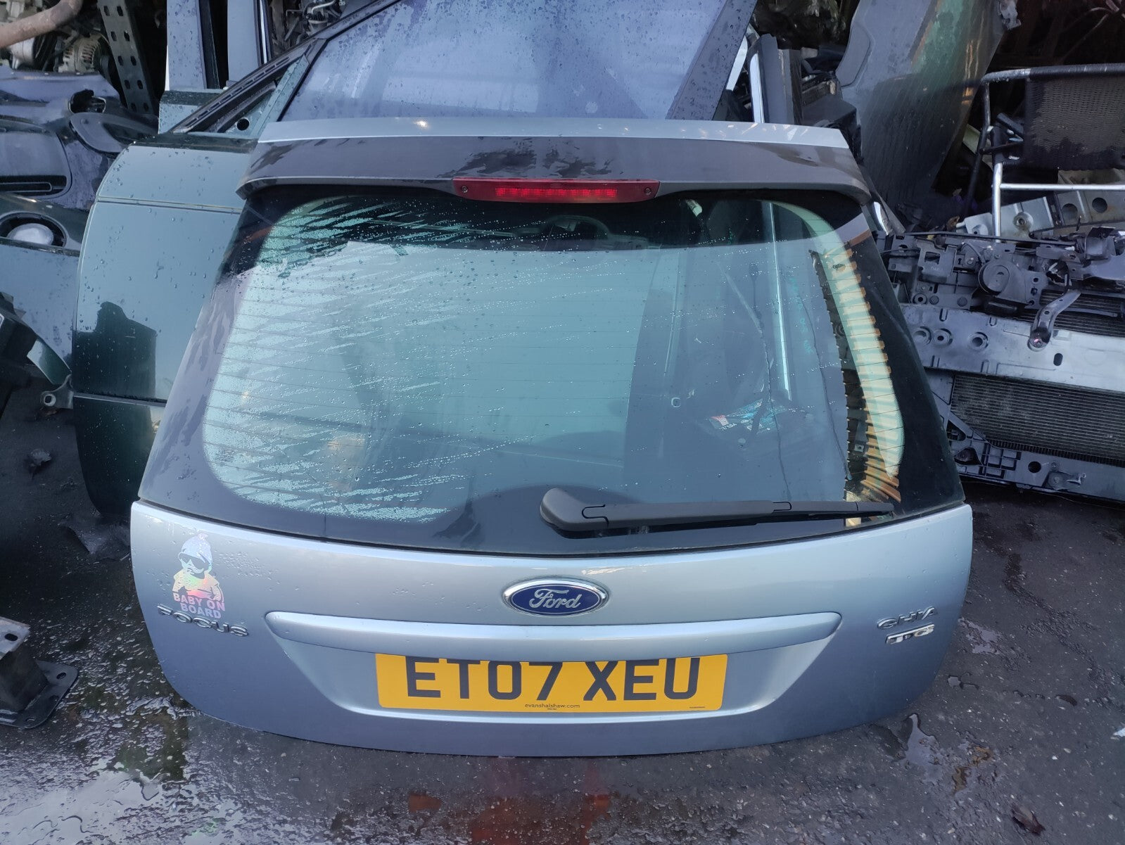 2007 FORD FOCUS MK2 HATCHBACK REAR COMPLETE TAILGATE BOOTLID BLUE