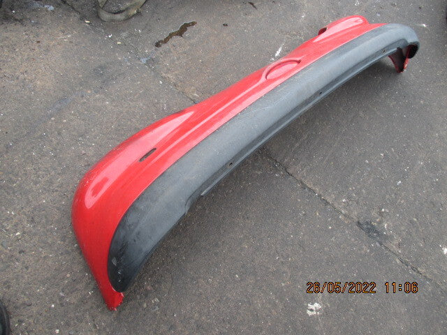 PEUGEOT 206 2005 REAR COMPLETE BUMPER RED
