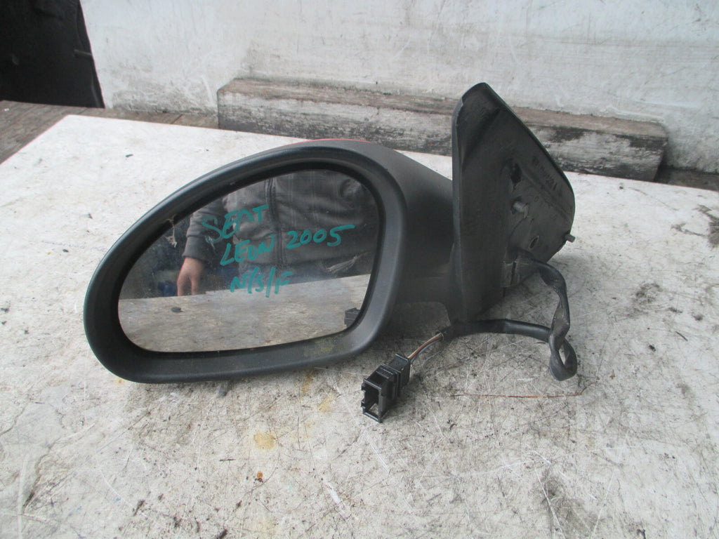 SEAT LEON 2005 NSF PASSENGER SIDE FRONT ELECTRIC WING MIRROR