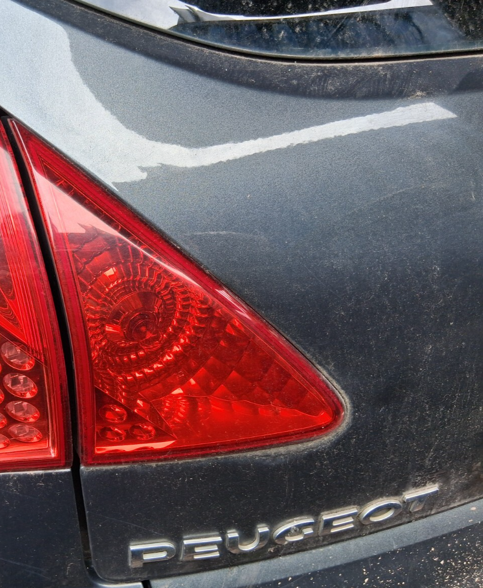 2012 PEUGEOT 3008 MK1 PRE FACELIFT NSR PASSENGER SIDE REAR INNER TAIL LIGHT