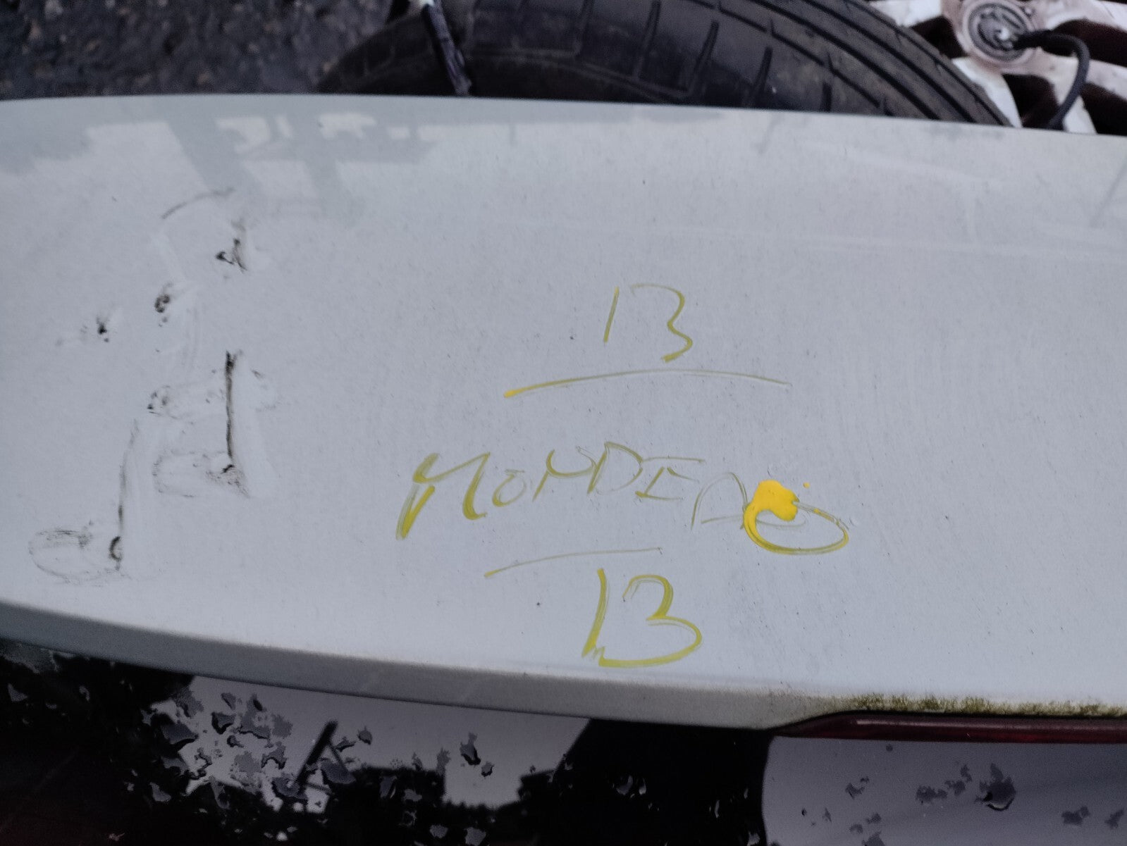 FORD MONDEO MK4 2013 FACELIFT ESTATE REAR TAILGATE BOOTLID BARE SILVER H8
