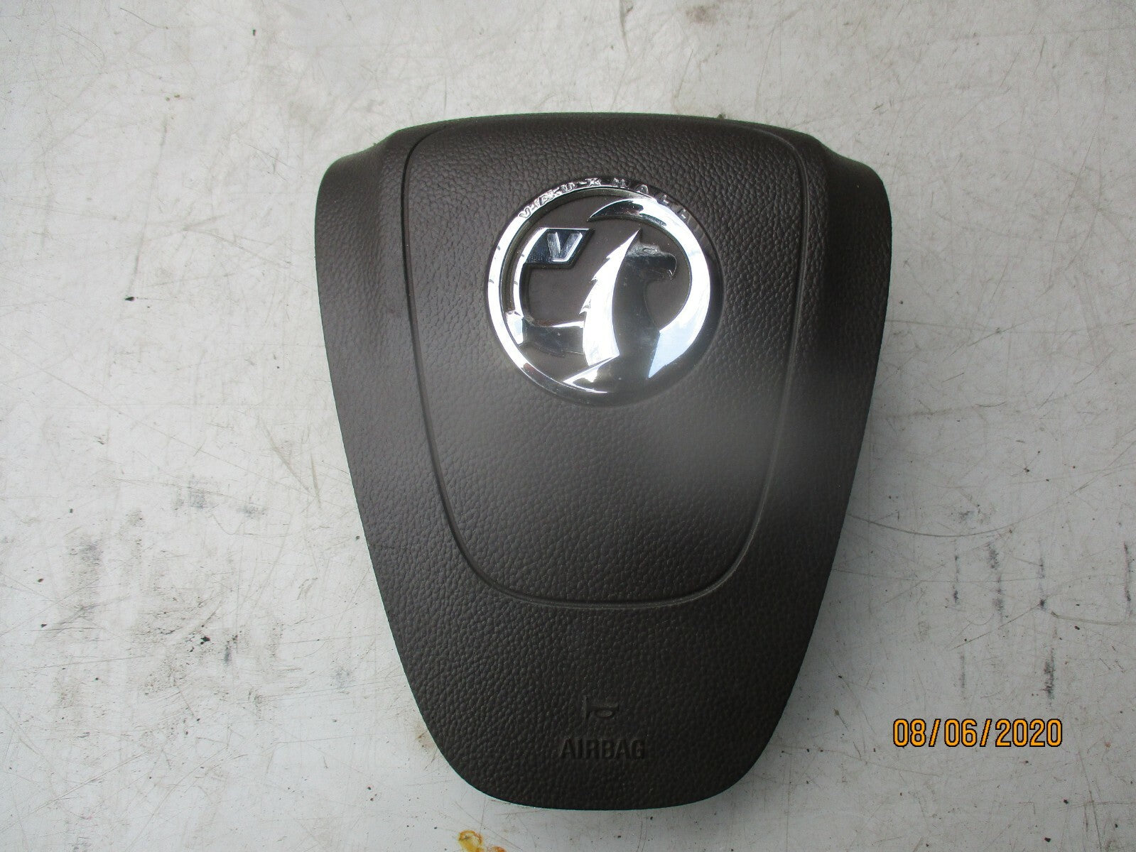 VAUXHALL INSIGNIA A 2011 BROWN LEATHER STEERING WHEEL AIR BAG UNIT ONLY 13275648