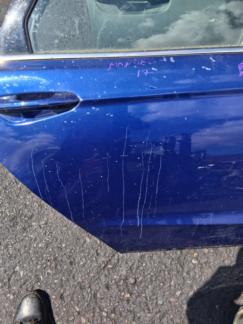 2017 FORD MONDEO MK5 HATCHBACK OSR DRIVER SIDE REAR COMPLETE DOOR BLUE LD