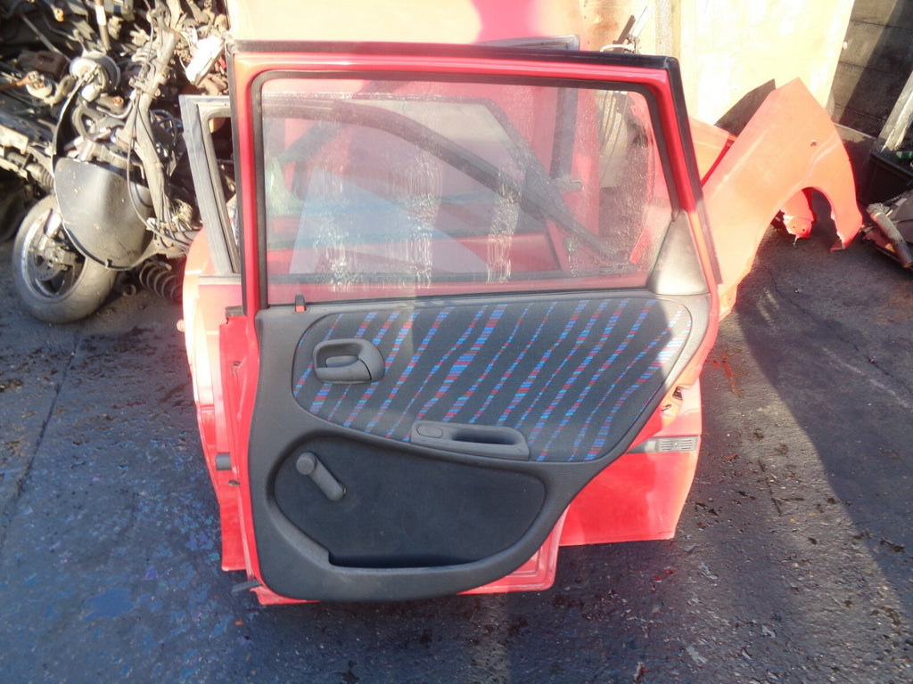 VAUXHALL ASTRA F MK3 5 DOOR OSR DRIVER SIDE REAR COMPLETE DOOR RED