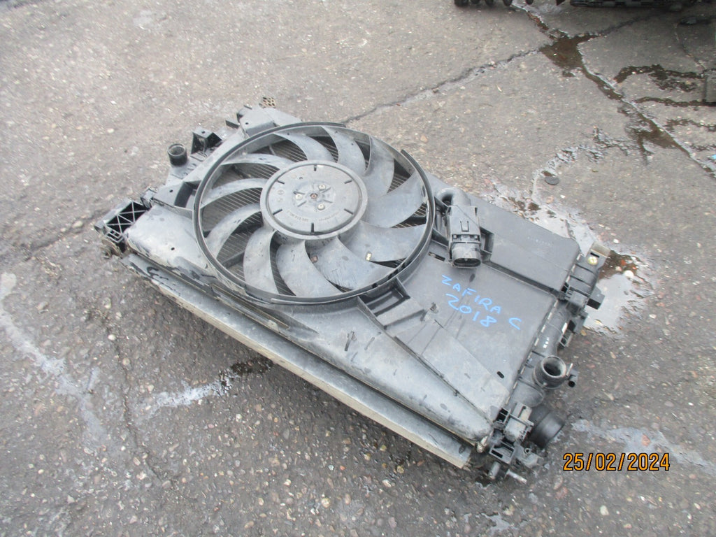 VAUXHALL ZAFIRA C 2018 1.6 DIESEL COMPLETE RADPACK RADIATOR 427460812 RP 16