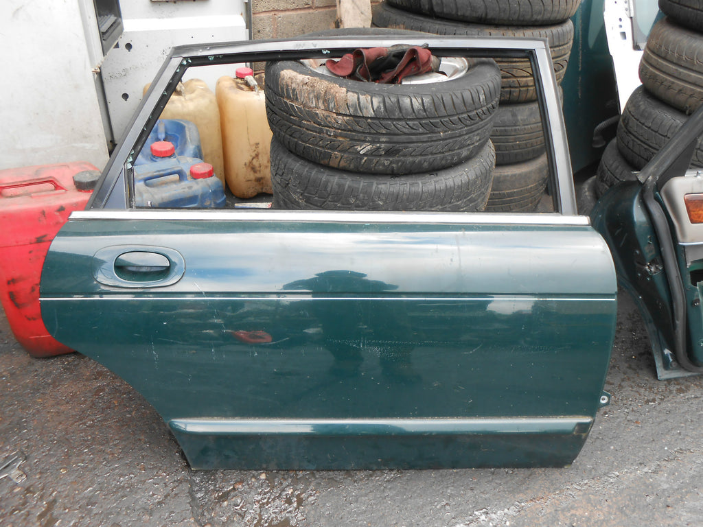 JAGUAR XJ6 1997 X300 SALOON OSR DRIVER SIDE REAR DOOR SHELL BARE GREEN