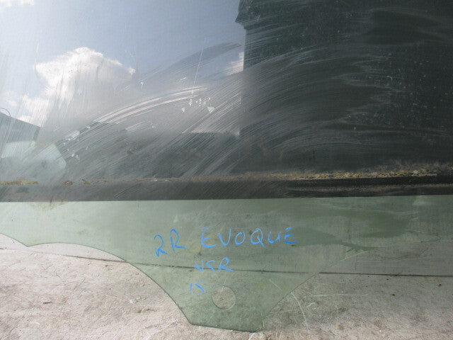 2015 RANGE ROVER  EVOQUE NSR PAASENGER SIDE REAR WINDOW GLASS