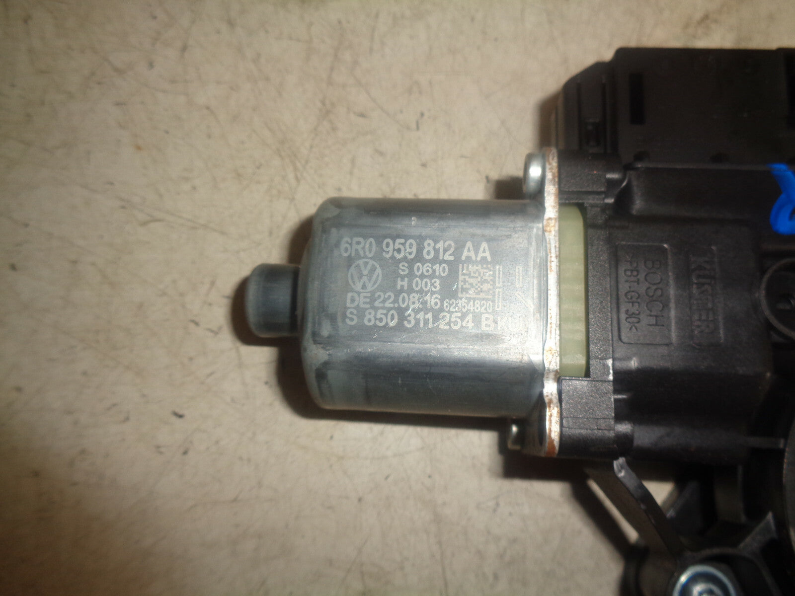 VW POLO 2017 6C OSR DRIVER SIDE REAR WINDOW MOTOR REGULATOR 6R0959812AA