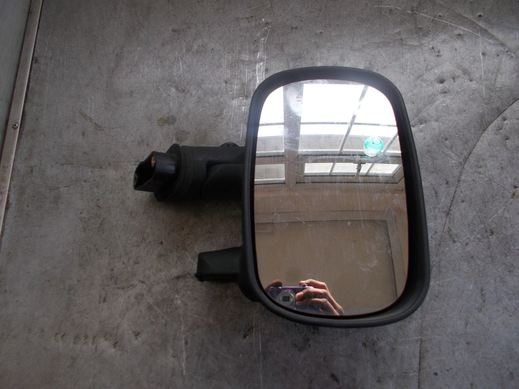 FIAT DOBLO 2007 MK1 OS DRIVER SIDE MANUAL WING MIRROR BLACK