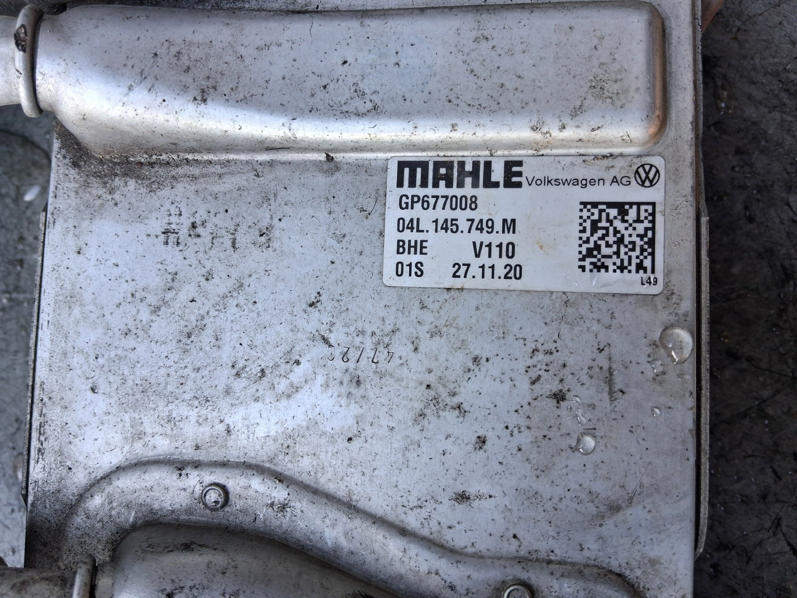 2022 VW VOLKSWAGEN CRAFTER MK2 2.0 DIESEL INTERCOOLER 04L145749M
