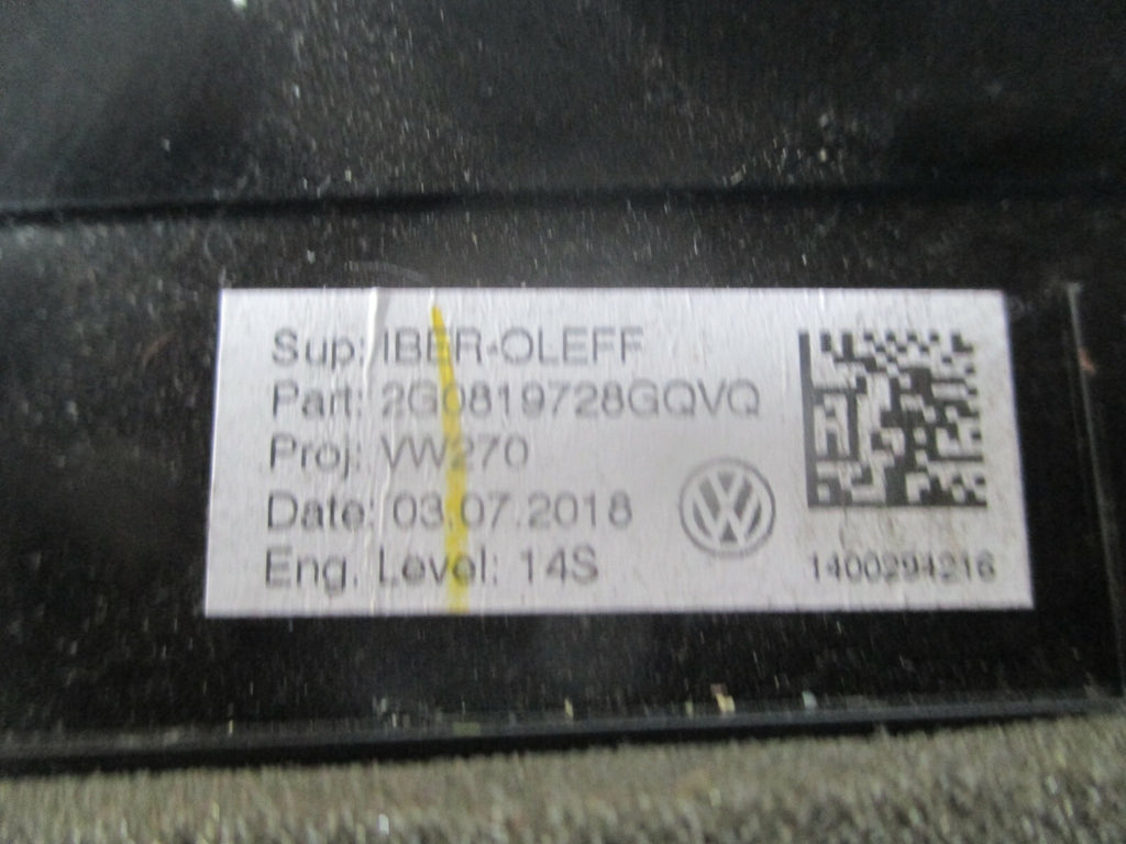 VOLKSWAGEN POLO 2019 MK6 CENTRE MIDDLE DASHBOARD AIR VENT 2G0819728