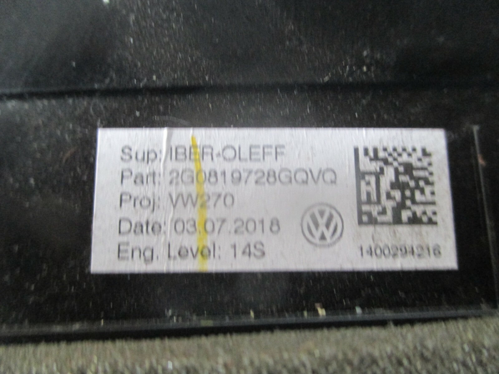 VOLKSWAGEN POLO 2019 MK6 CENTRE MIDDLE DASHBOARD AIR VENT 2G0819728