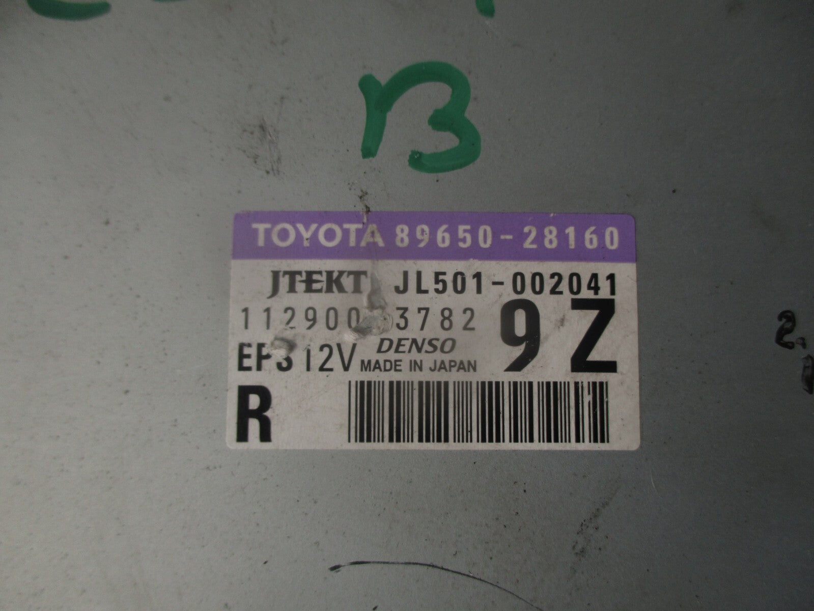 2013 TOYOTA ESTIMA POWER STEERING COMPUTER MODULE 8965028160