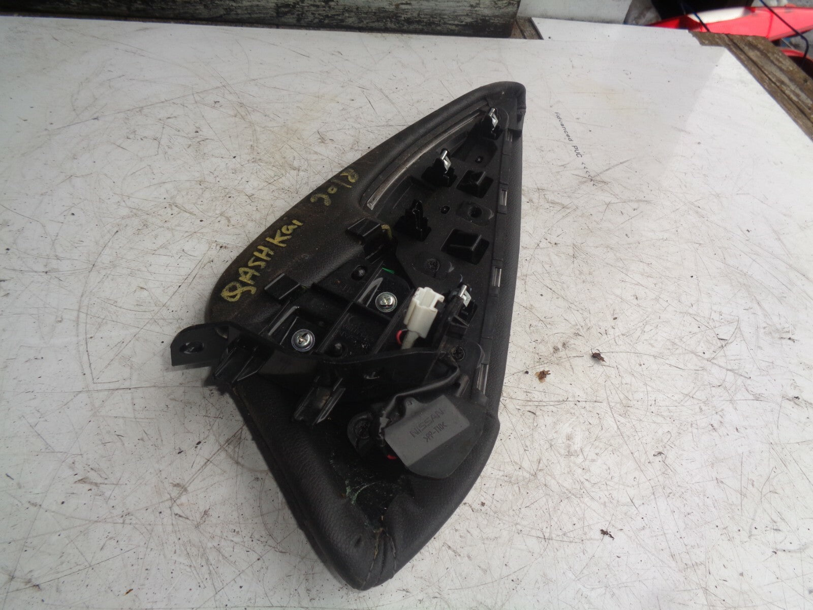 NISSAN QASHQAI J11 2018 DRIVER SIDE CENTRE CONSOLE LEATHER COVER 969pj 4eh0a