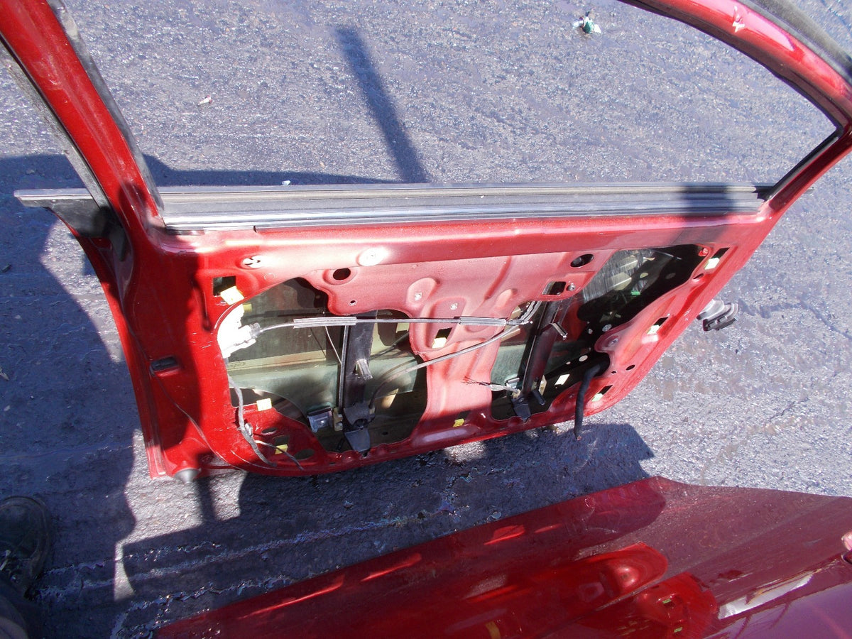 SEAT LEON MK2 1P NSF PASSENGER SIDE FRONT DOOR RUBY RED PEARL LS3X