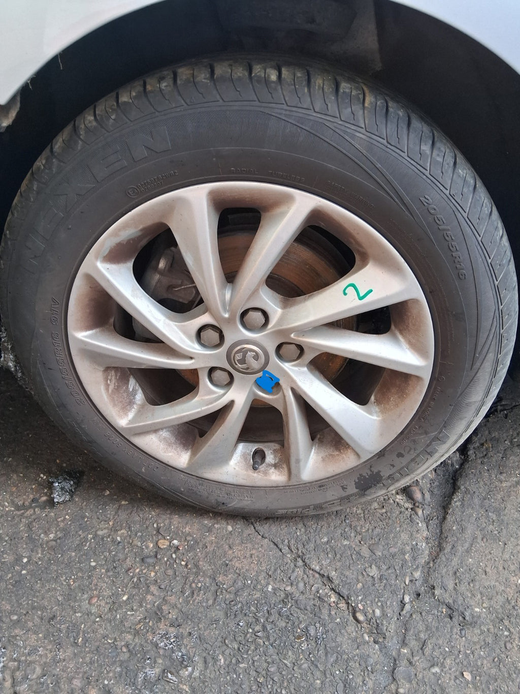 2019 VAUXHALL ASTRA K 16 INCH ALLOY WHEEL WITH TYRE 205/55R16