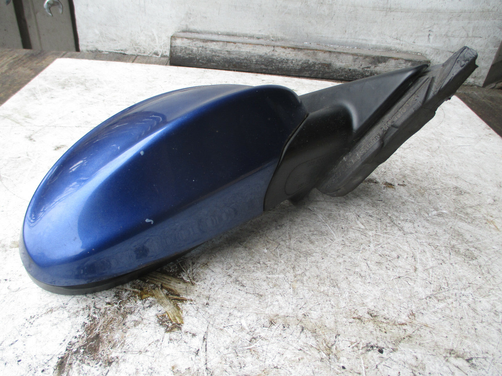 BMW 3 SERIES E90 2008 OS DRIVER SIDE ELECTRIC DOOR WING MIRROR BLUE 7075626