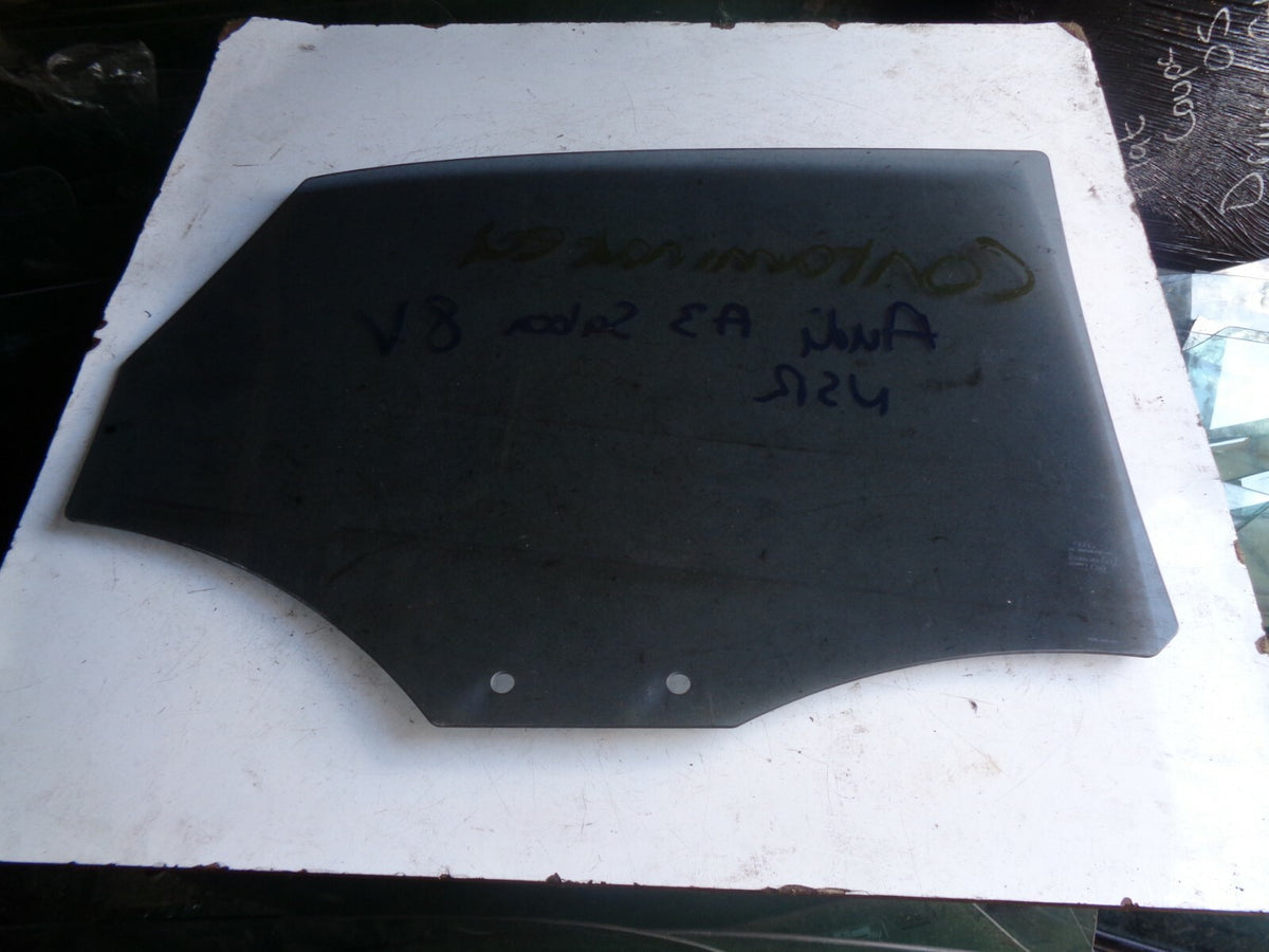 AUDI A3 8V RHD NSR PASSENGER SIDE REAR DOOR WINDOW GLASS