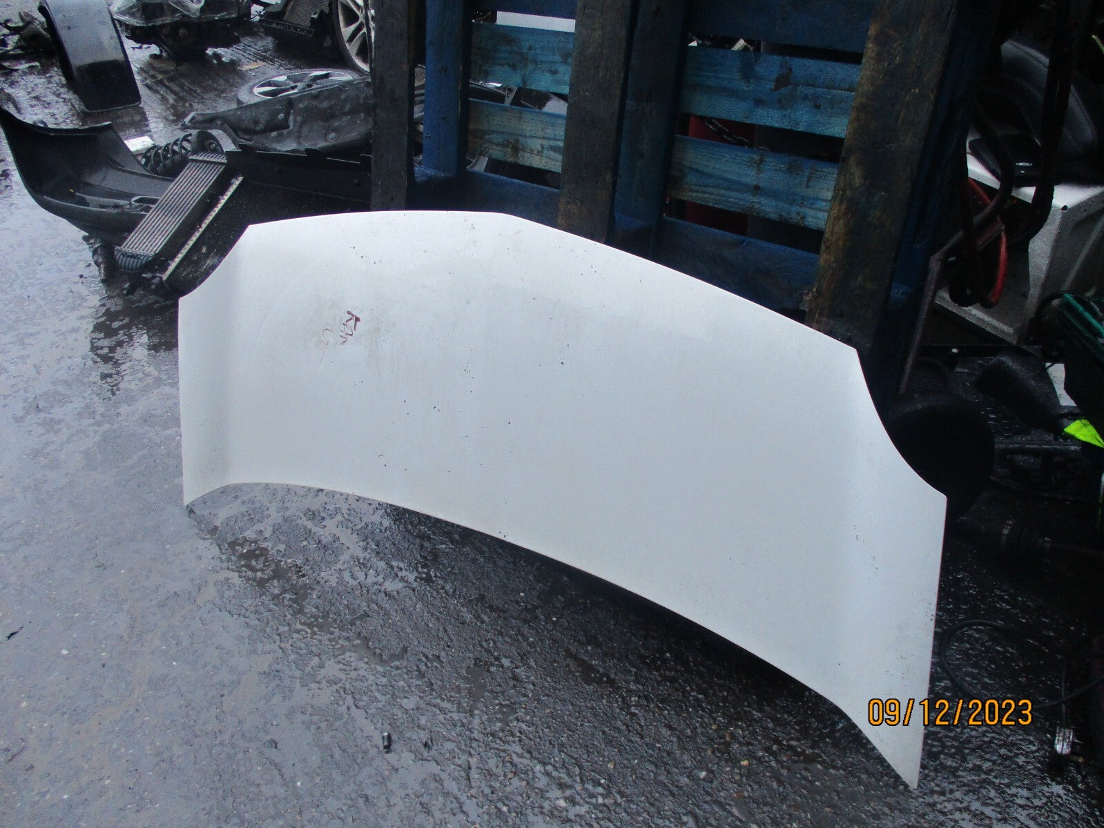 RENAULT KANGOO MK2 2010 FRONT COMPLETE BONNET HOOD WHITE