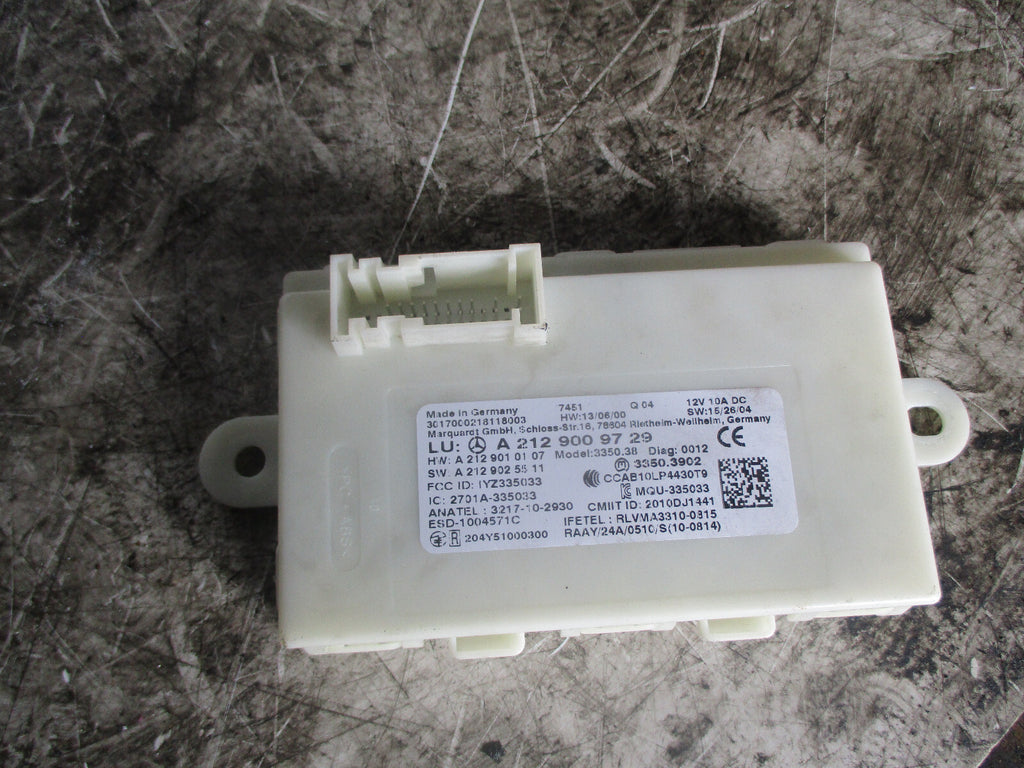 MERCEDES A CLASS 2014 KEYLESS CONTROL MODULE A2129009729