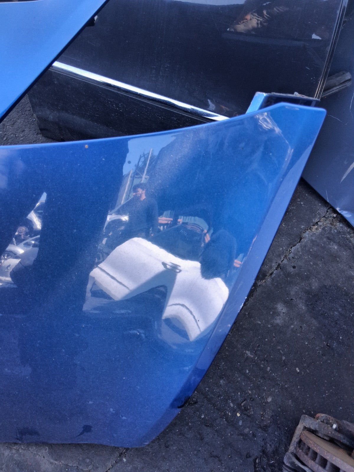 2008 RENAULT CLIO MK3 FRONT BONNET HOOD PANEL BLUE