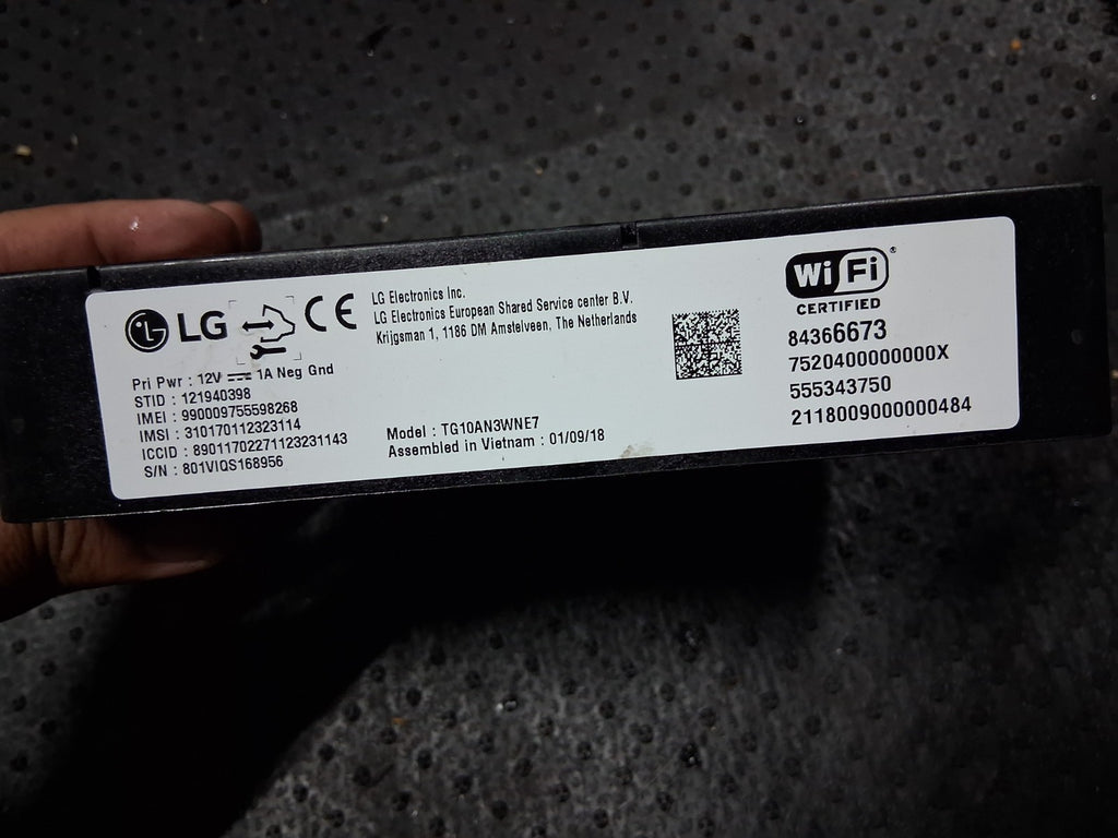 2018 VAUXHALL ZAFIRA C WIFI HOTSPOT CONTROL UNIT ECU 84366673