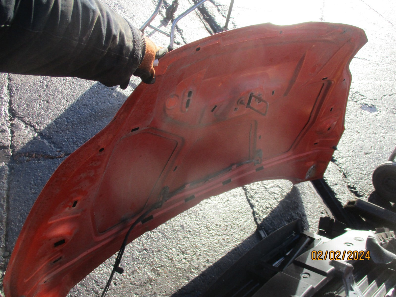 FORD FOCUS MK3 2013 BONNET HOOD IN ORANGE