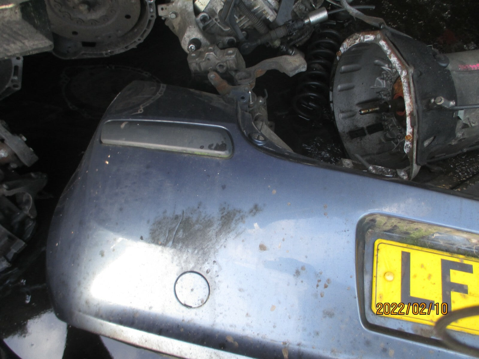 RENAULT CLIO MK3 2006 COMPLETE REAR BUMPER GREY