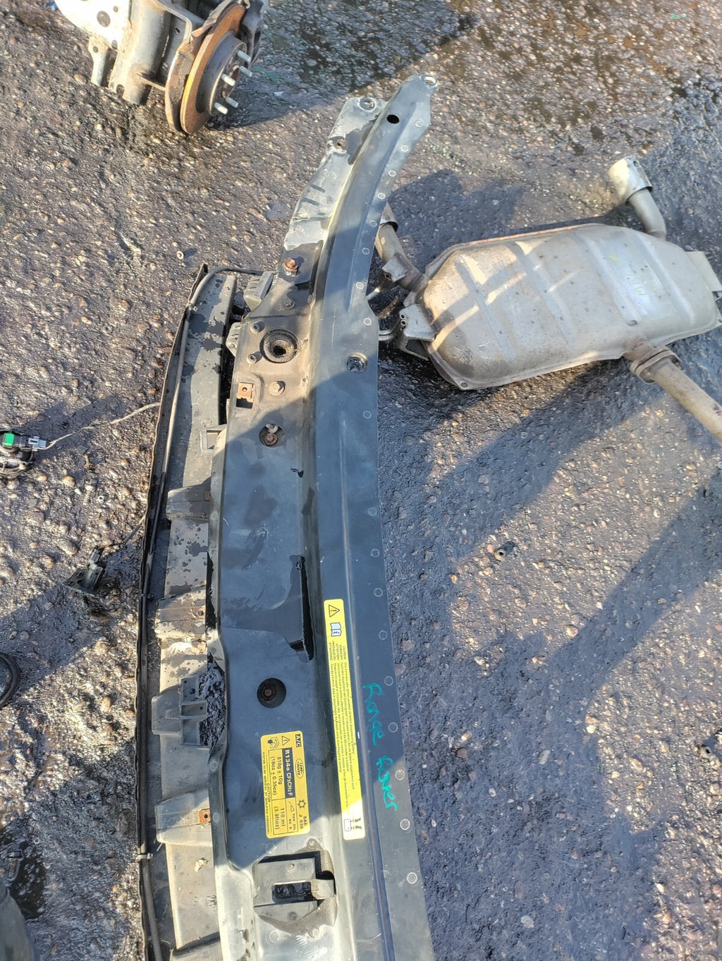 2003 RANGE ROVER L322 VOGUE FRONT SLAM PANEL & CRASH BAR