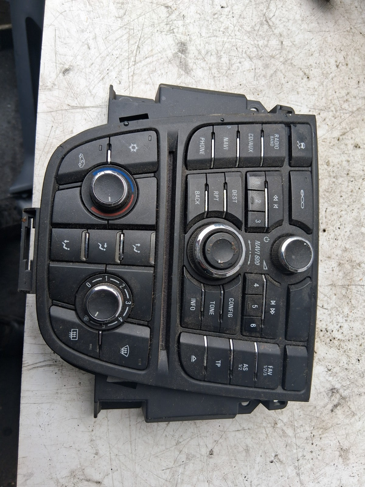 2016 VAUXHALL CORSA E AC HEATER CLIMATE SWITCH MULTIMEDIA SWITCH 13360093