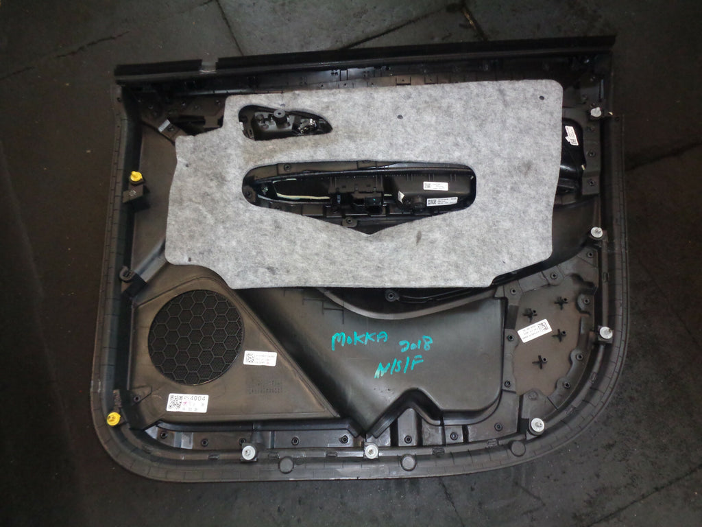 VAUXHALL MOKKA 2018 NSF PASSENGER SIDE FRONT DOOR DOORCARD PANEL