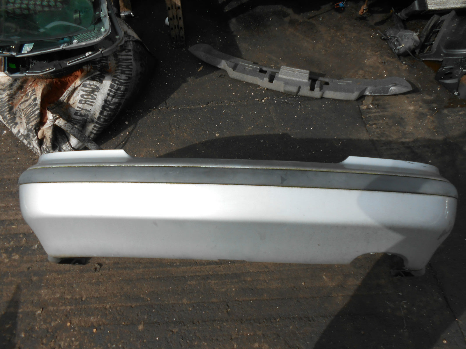 HONDA ACCORD MK6 2000 COMPLETE REAR PLASTIC BUMPER SILVER